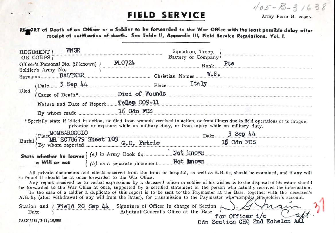 Field Service Form