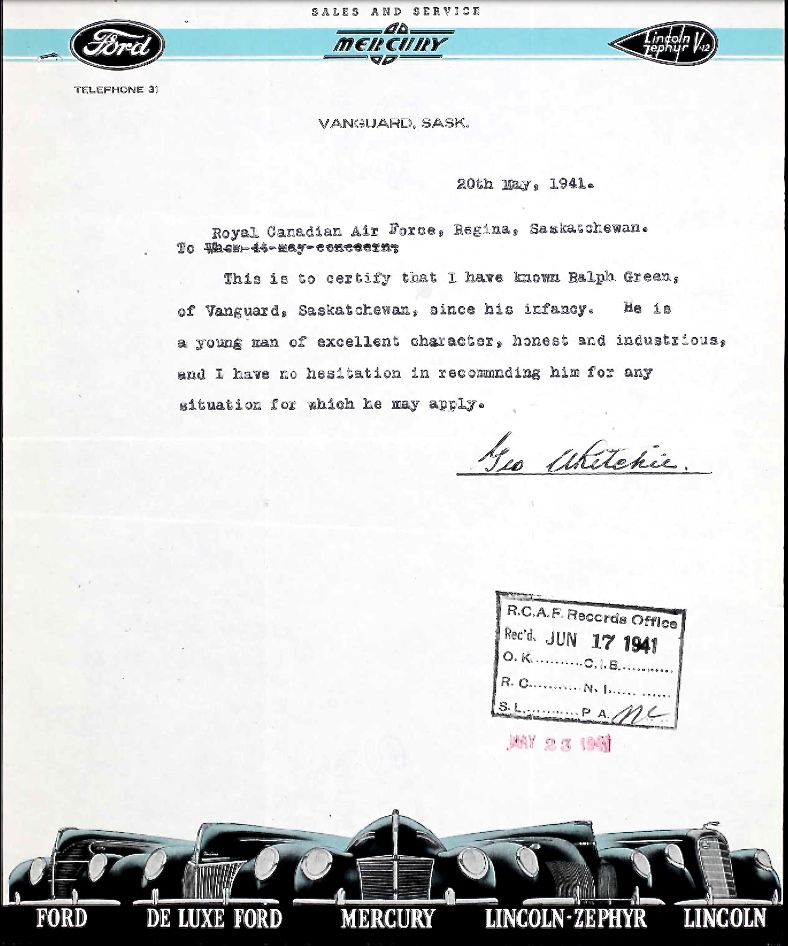 Letter of recommendation