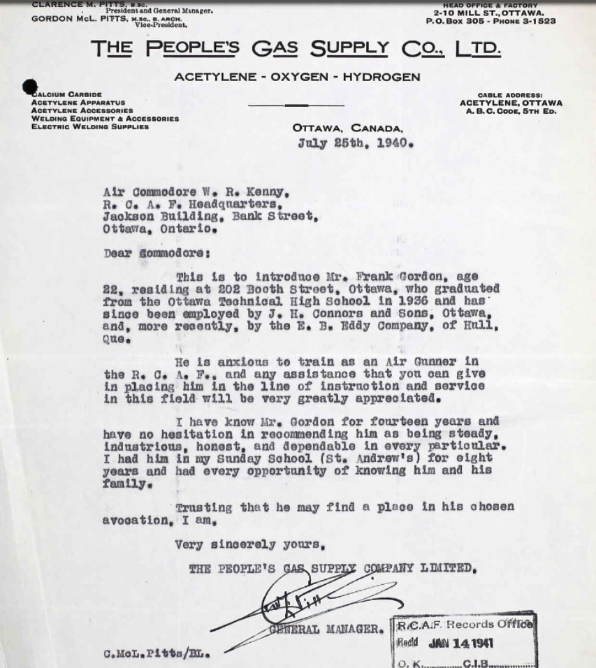 Letter of recommendation