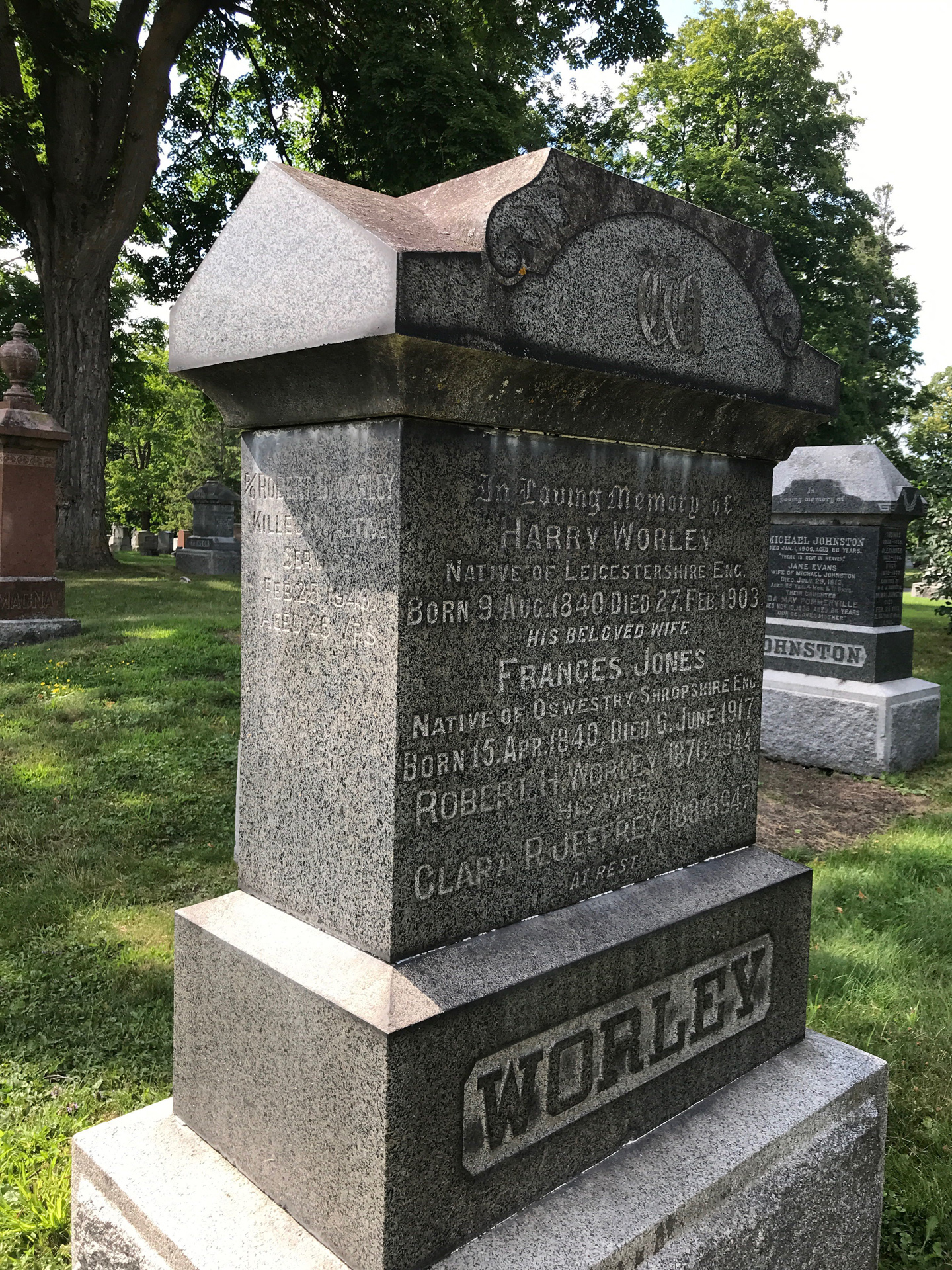 Grave marker