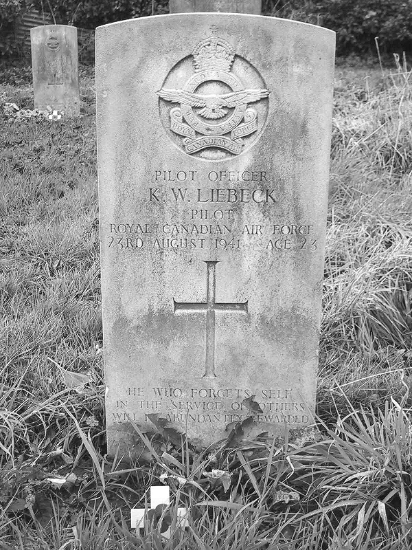 Grave Marker of Kenneth Liebeck