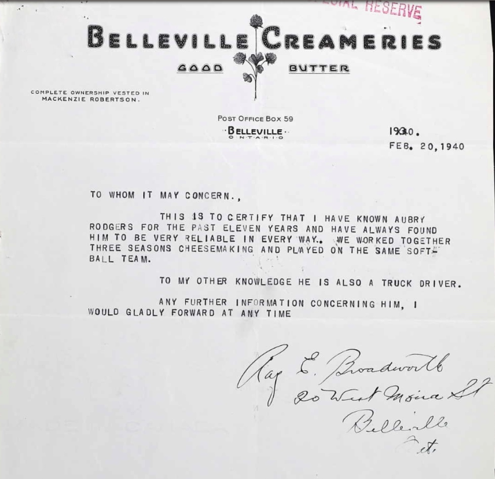 Letter of recommendation