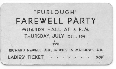 Farewell party ticket