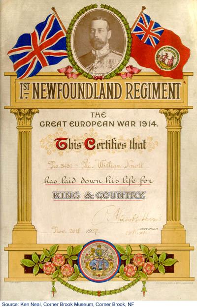 Picture of a Memorial Scroll