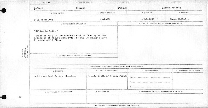 Circumstances of Death Registers