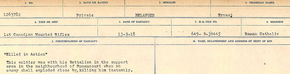 Circumstances of Death Registers