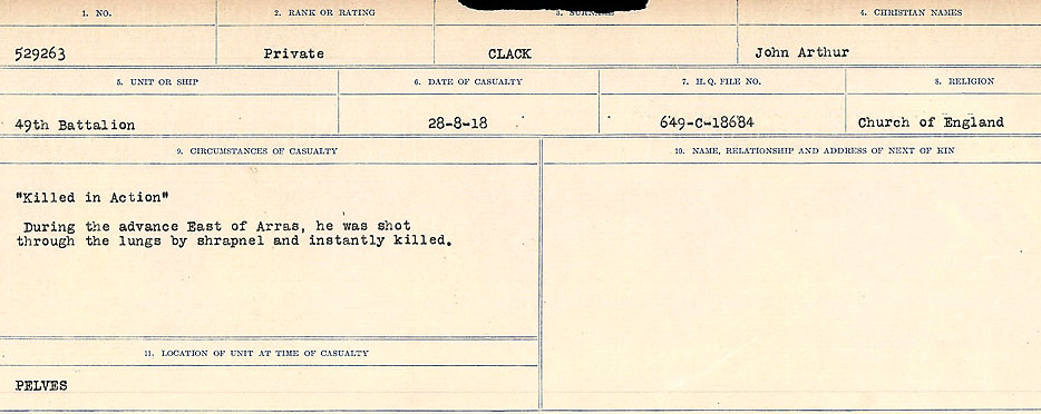 Circumstances of Death Registers