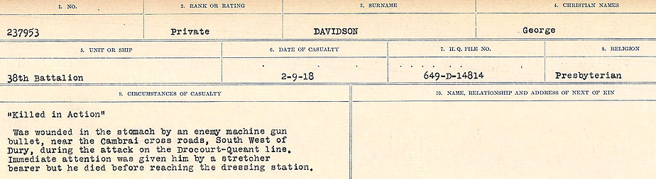 Circumstances of death registers
