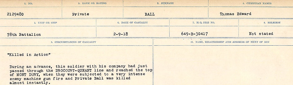 Circumstances of Death Registers