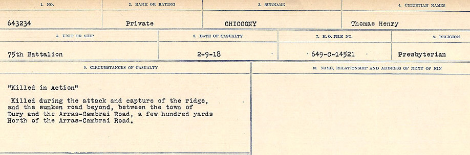 Circumstances of Death Registers