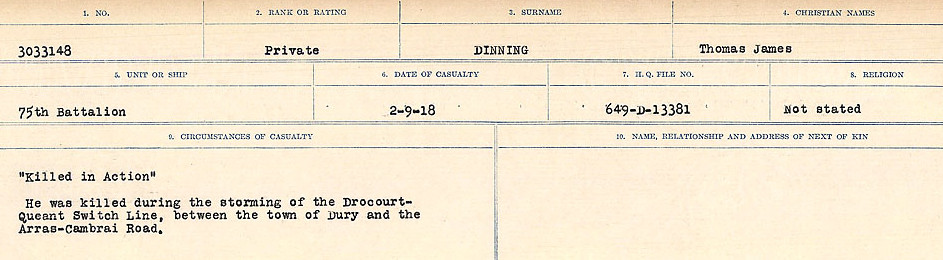 Circumstances of death registers