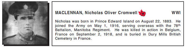 Photo of Nicholas Oliver Cromwell MacLennan