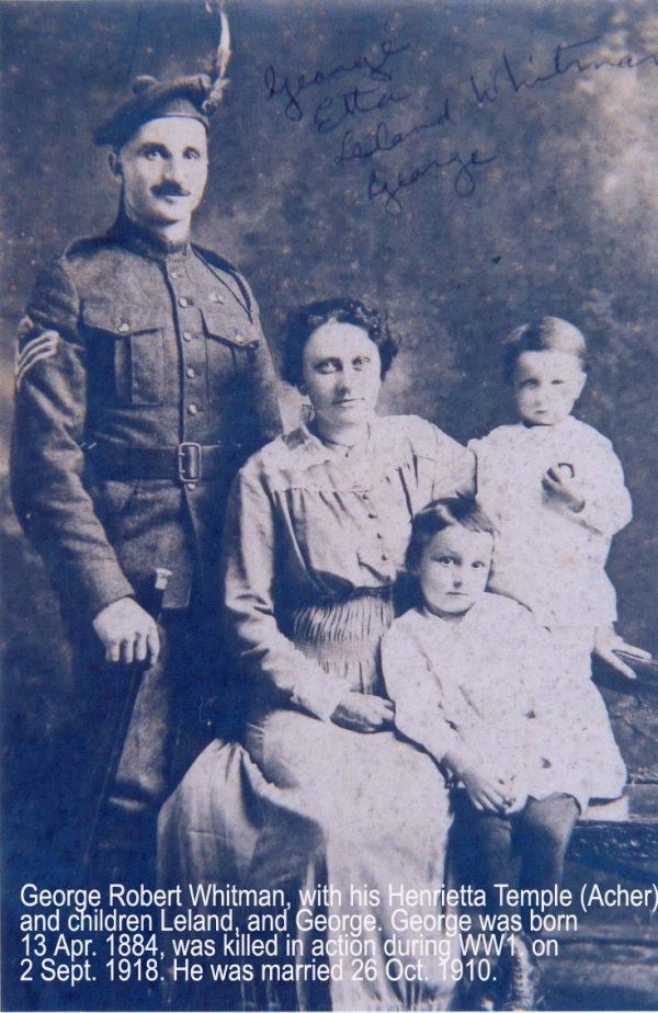 Family of George Robert Whitman