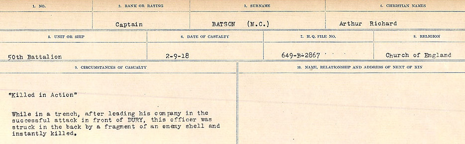 Circumstances of Death Registers