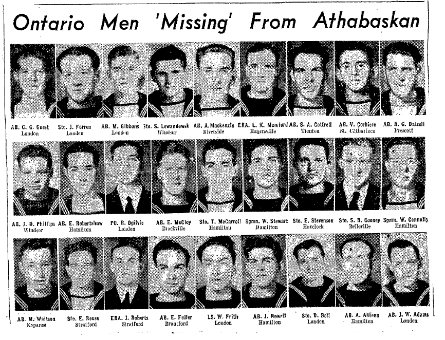 Photos of missing men from Athabaskan