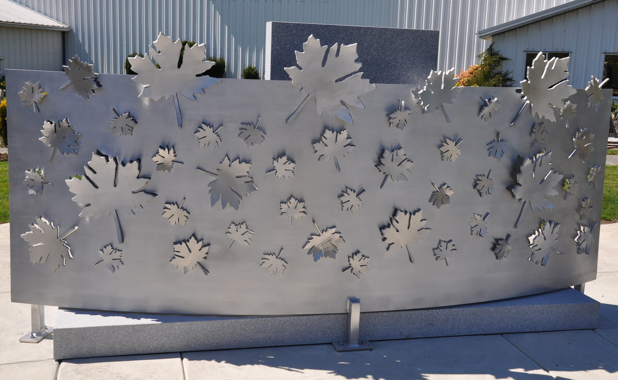 Reverse side of Memorial