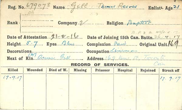 Record of Service
