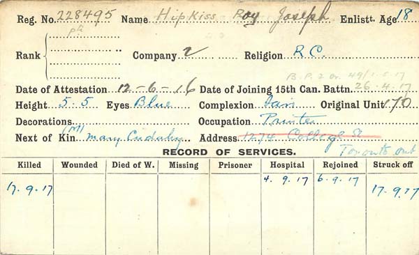 Record of Service