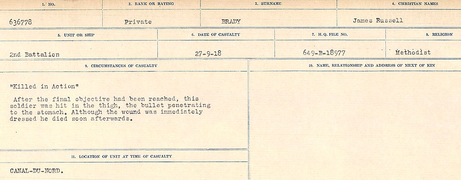Circumstances of Death Registers