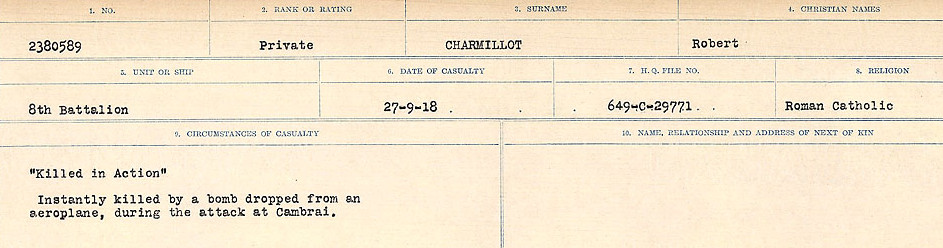 Circumstances of Death Registers