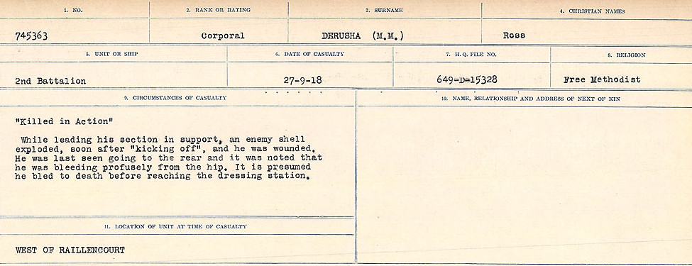 Circumstances of death registers