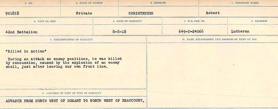 Circumstances of Death Registers