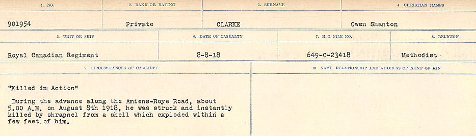 Photo of OWEN SHENTON CLARKE