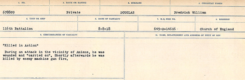 Circumstances of death registers