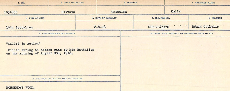 Circumstances of Death Registers