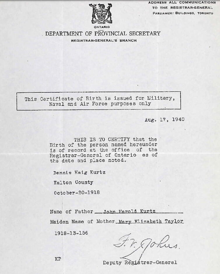 Birth Certificate