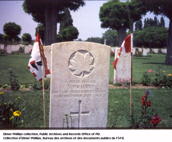 Grave marker for S. Richard