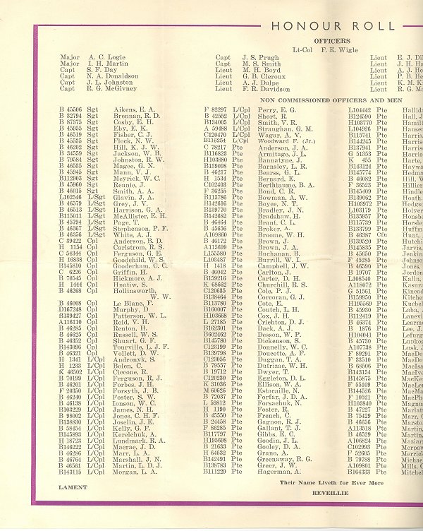 Memorial Service Booklet - July 1945 (page 3)