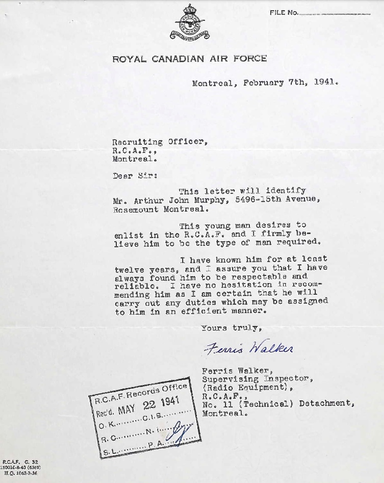 Letter of recommendation