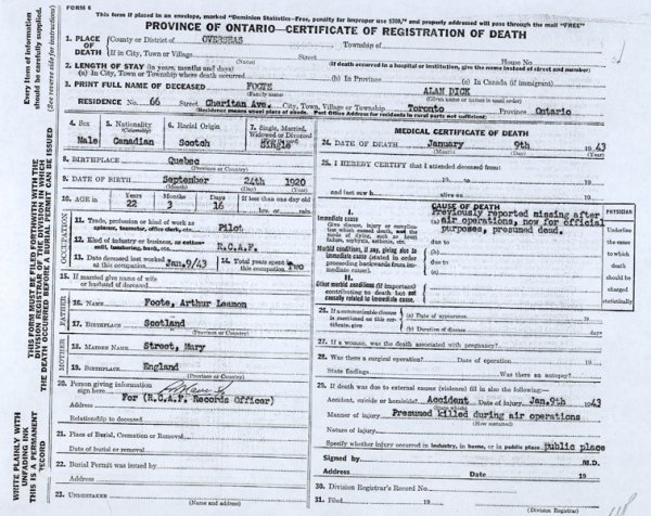 Death Certificate