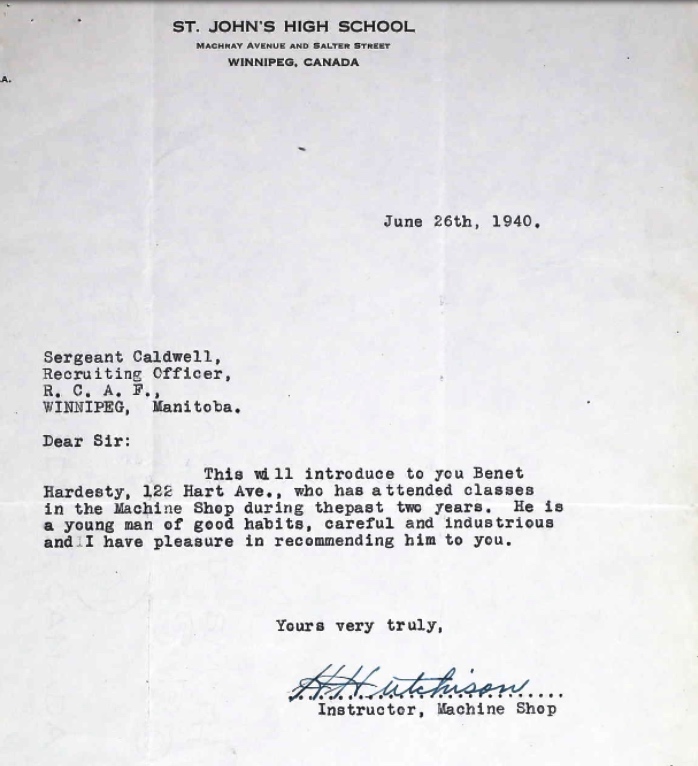 Letter of recommendation