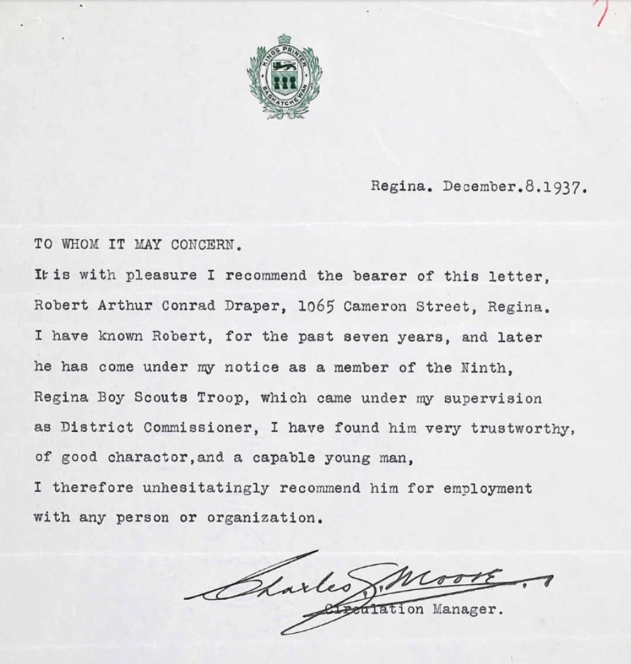 Letter of recommendation