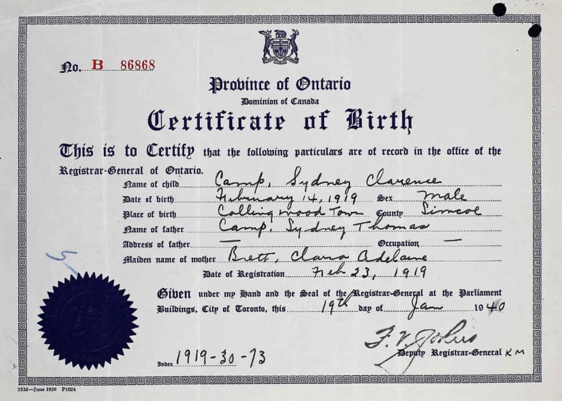 Birth Certificate
