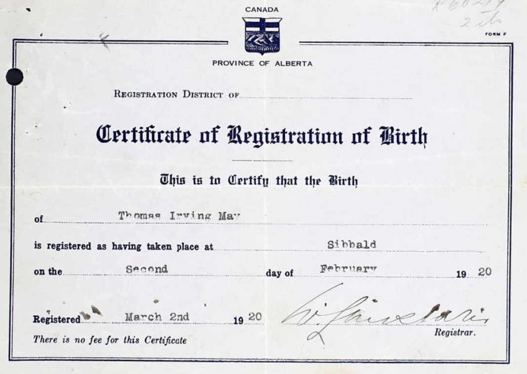 Birth certificate