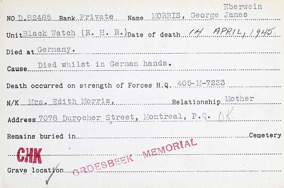 Circumstances of death