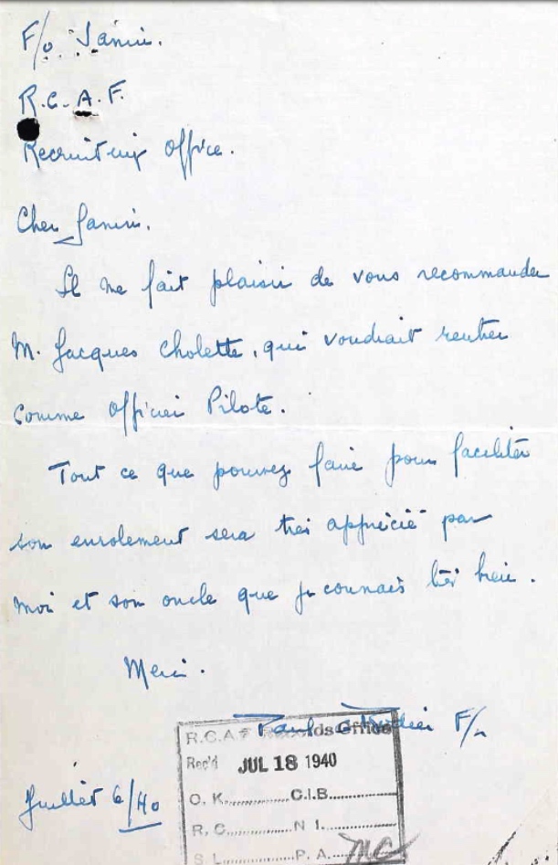 Letter of recommendation