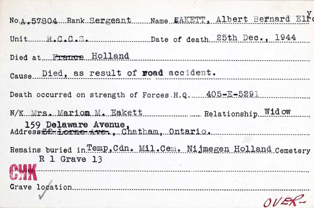 Circumstances of death