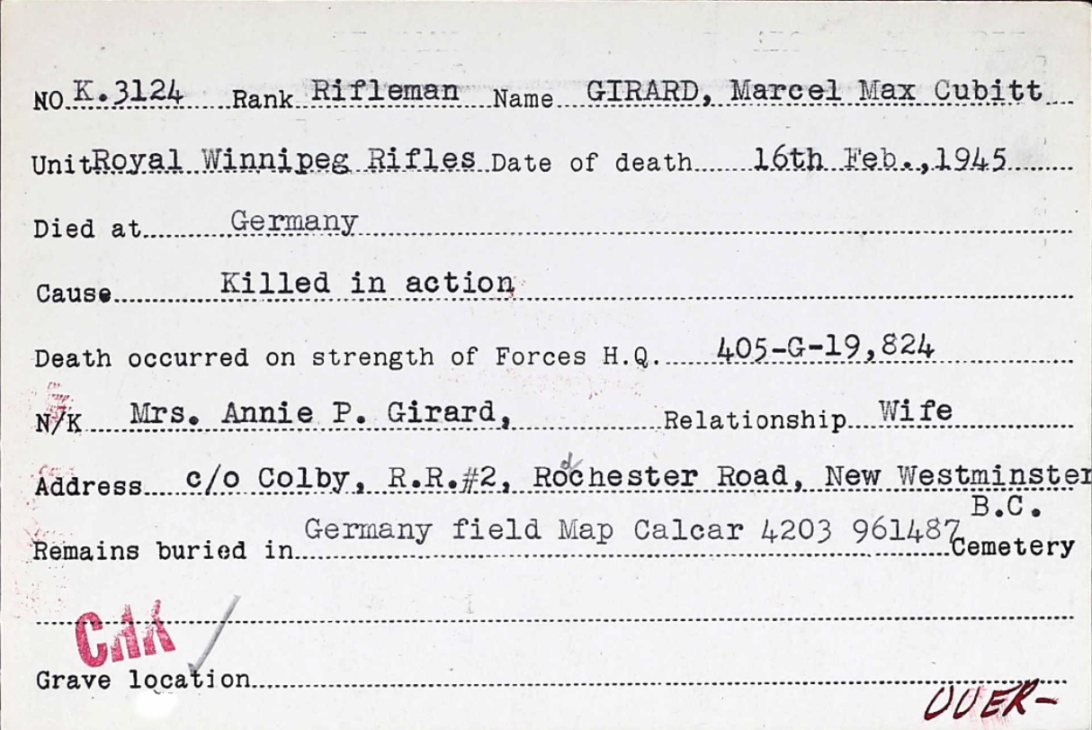 Circumstances of death