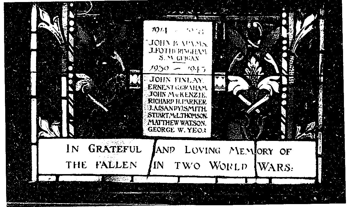 Memorial Stained Glass