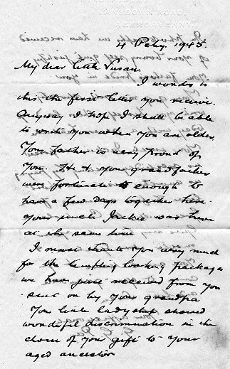 Letter dated February 6th, 1945