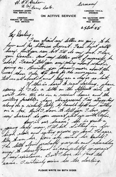 Letter 2 (Front) dated February 28th, 1945