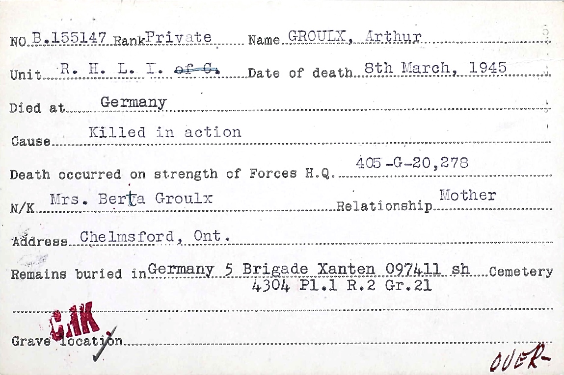 Circumstances of death