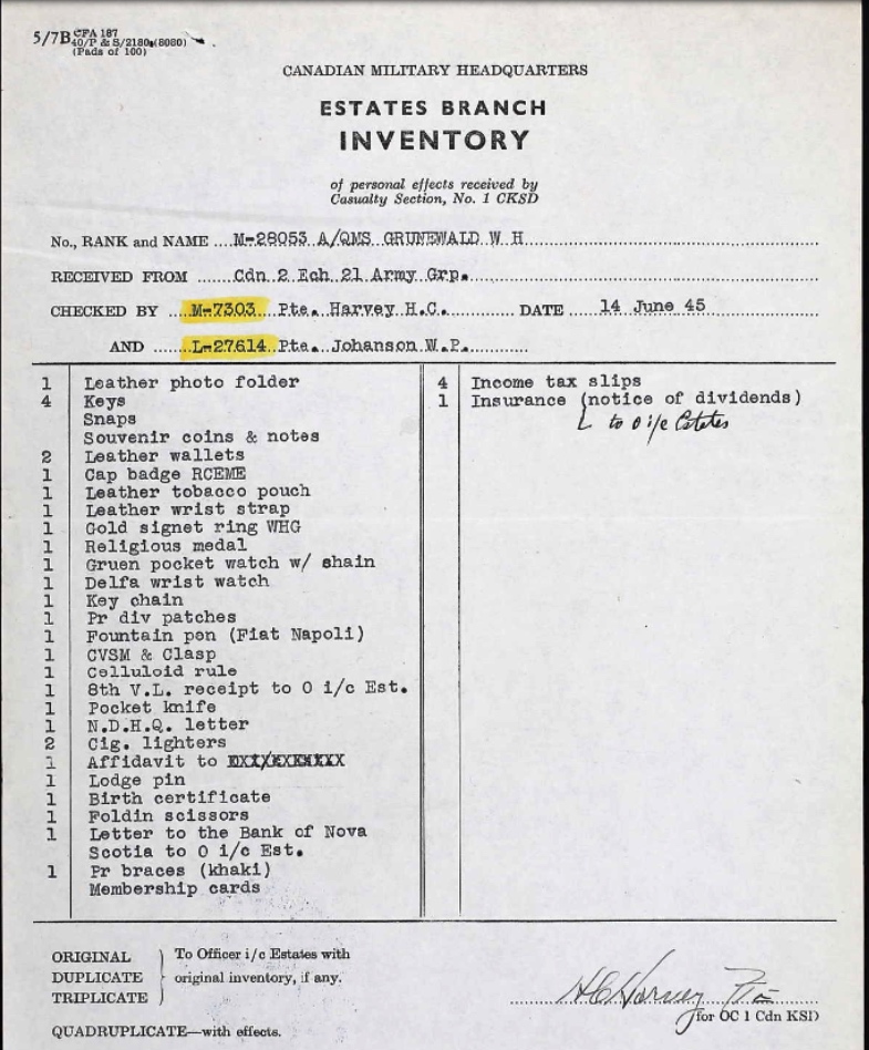 Estates Branch Inventory