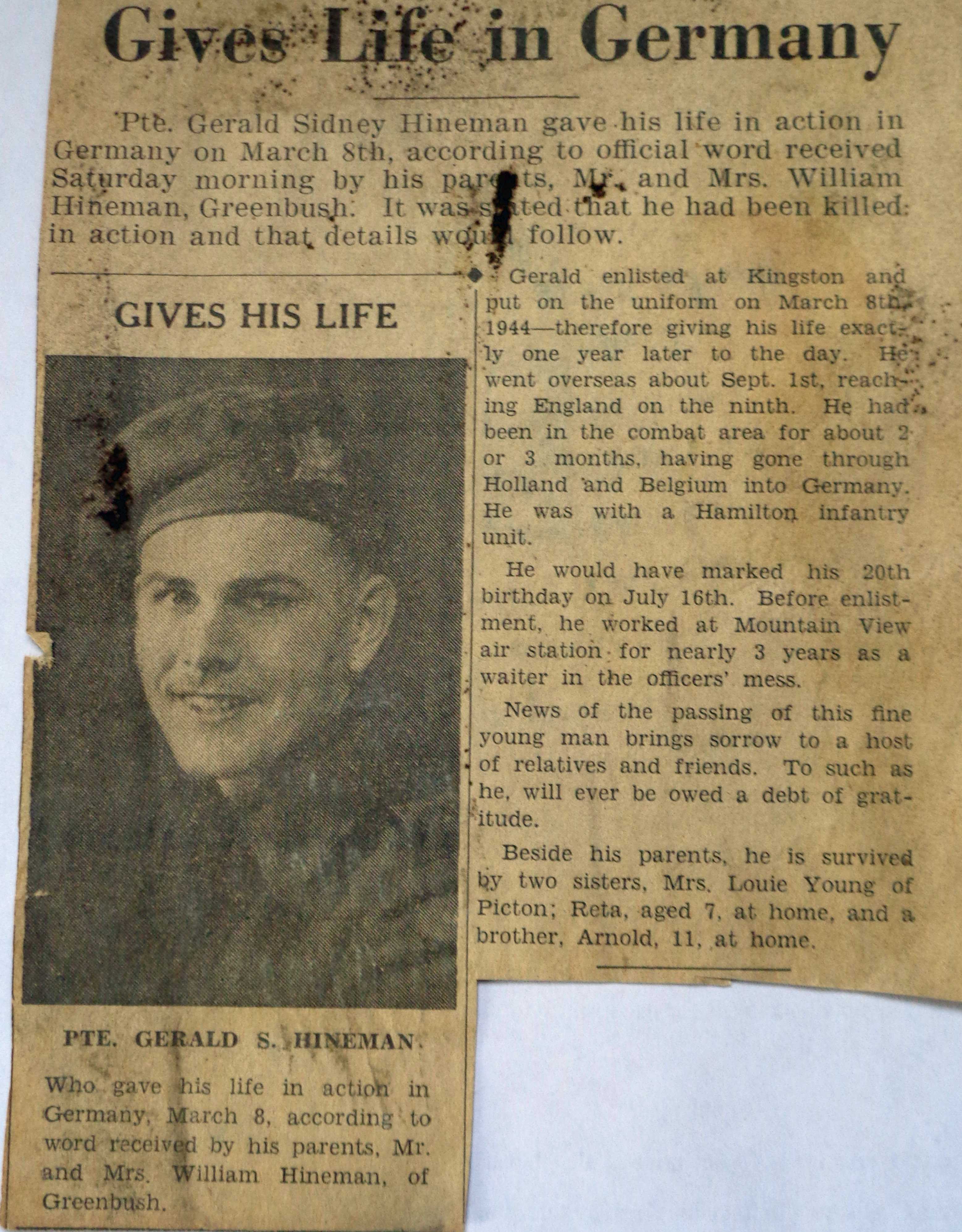 Newspaper Clipping