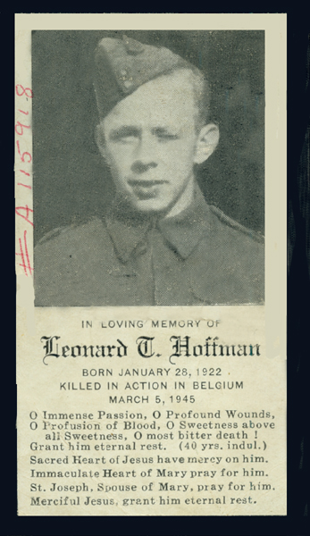 Photo of LEONARD THEODORE HOFFMAN