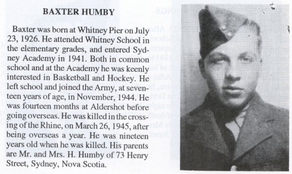 Photo of Baxter Prescott Humby